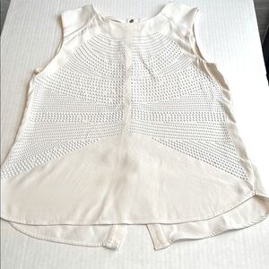 100% Silk top with white studs